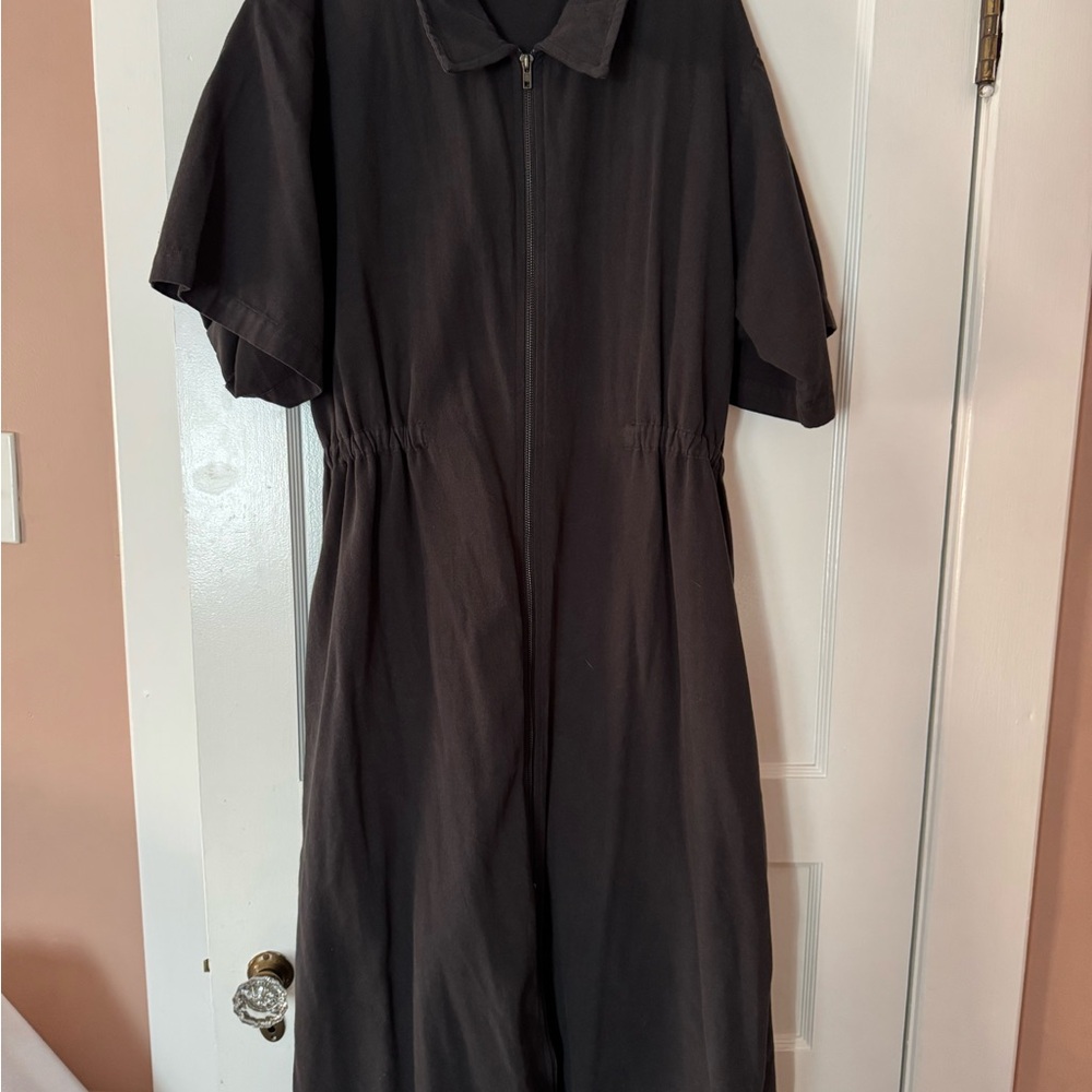 Noble Adult Long Utility Dress in Ash - Picture 4 of 5